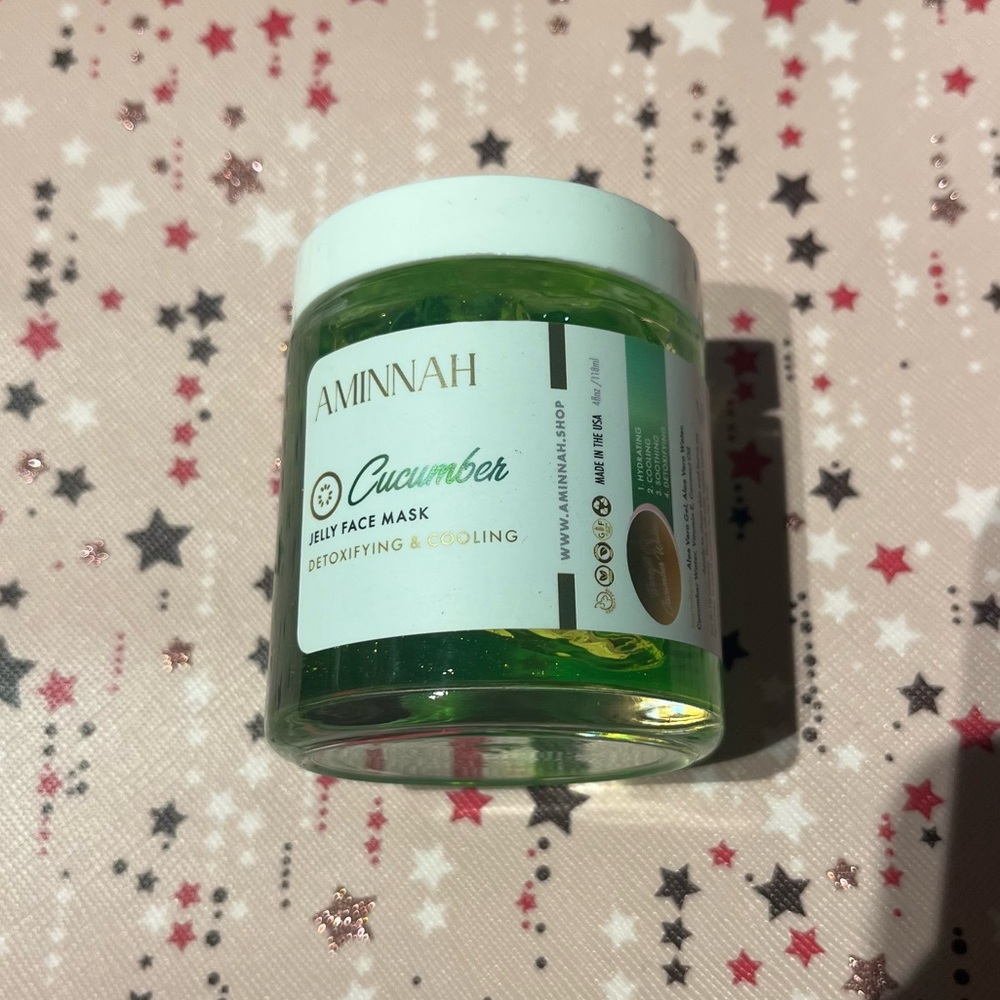 Aminnah AMNH Skincare Cucumber Jelly Face Mask